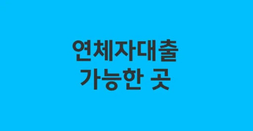 연체자대출 이용 후 금융 상태 개선 사례
